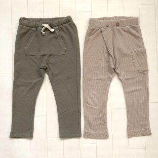 ザラキッズ(ZARA KIDS)の美品★ ZARA baby サルエルパンツ 2枚セット 100cm(パンツ/スパッツ)