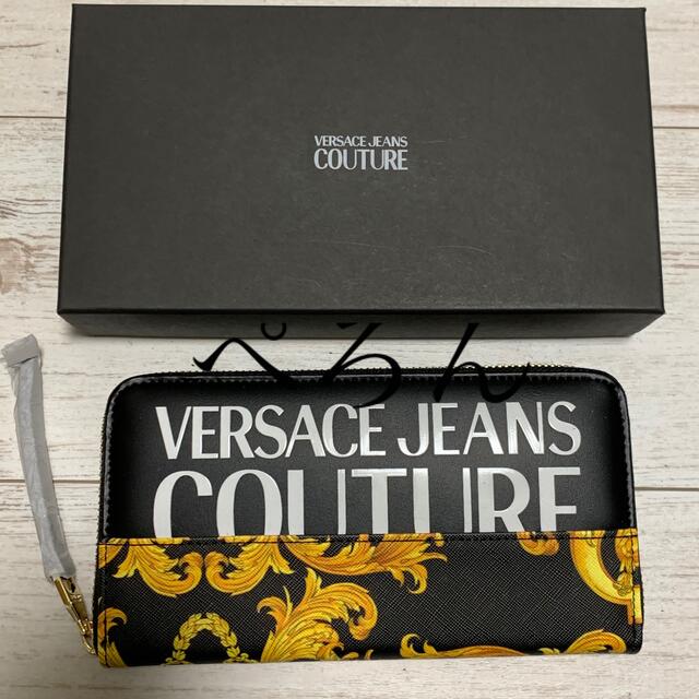 VERSACE JEANS COUTURE ヴェルサーチェ ロゴ 長財布 - 長財布