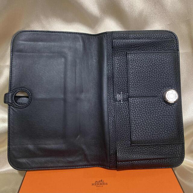 Hermes - 極上美品♡ 正規品 エルメス ドゴン 二つ折り 長財布 ブラック 黒 Hermes - 極上美品♡ 正規品 エルメス ドゴン 二つ折り 長財布 ブラック 黒