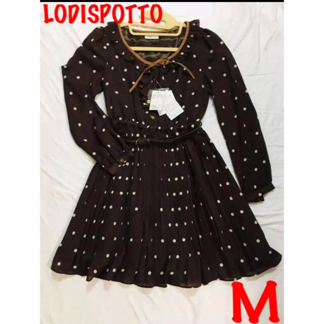 LODISPOTTO(ロディスポット)のLODISPOTTO ロディスポット　ベルト付き　ワンピース　ドレス レディースのワンピース(ひざ丈ワンピース)の商品写真