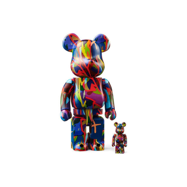 MEDICOM TOY(メディコムトイ)の値下げ‼︎ BE@RBRICK KAWS TENSION 400% 100% エンタメ/ホビーのおもちゃ/ぬいぐるみ(キャラクターグッズ)の商品写真