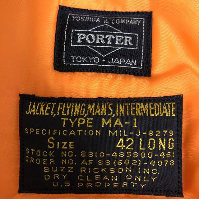 PORTER×Buzz Rickson's MA-1 ブルゾン