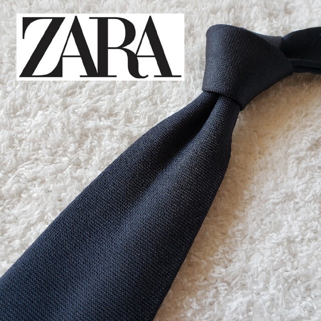 ZARA(ザラ)のZARA　ネイビー　ネクタイ　ザラ　ビジネス メンズのファッション小物(ネクタイ)の商品写真