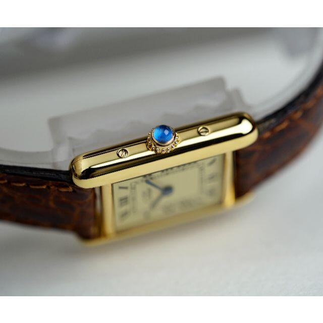 美品 カルティエ マスト タンク アイボリー ローマン SM Cartier