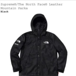 シュプリーム(Supreme)のSupreme north face leather jacket　2018aw(マウンテンパーカー)