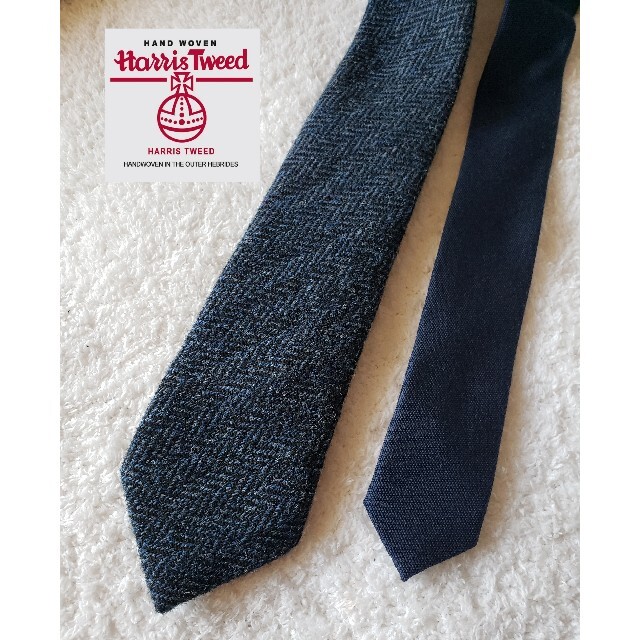 Harris Tweed(ハリスツイード)のHarris Tweed　ネイビー　ネクタイ　スーツセレクト　ビジネス メンズのファッション小物(ネクタイ)の商品写真