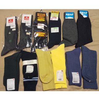 ユニクロ(UNIQLO)の靴下12足　メンズ　25〜27cm(ソックス)