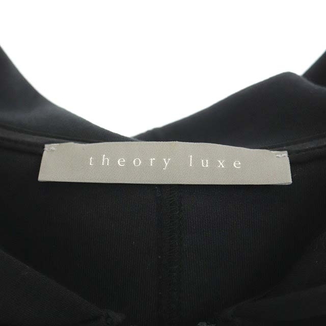 Theory luxe(セオリーリュクス)のセオリーリュクス 21SS ジップアップ フーディー パーカー 長袖 038 黒 レディースのトップス(パーカー)の商品写真