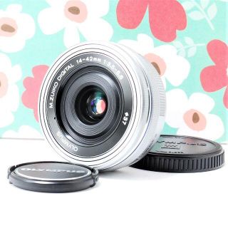 オリンパス(OLYMPUS)の❤電動ズーム❤️オリンパス 14-42mm EZ❤パンケーキレンズ❤大人気❤(ミラーレス一眼)