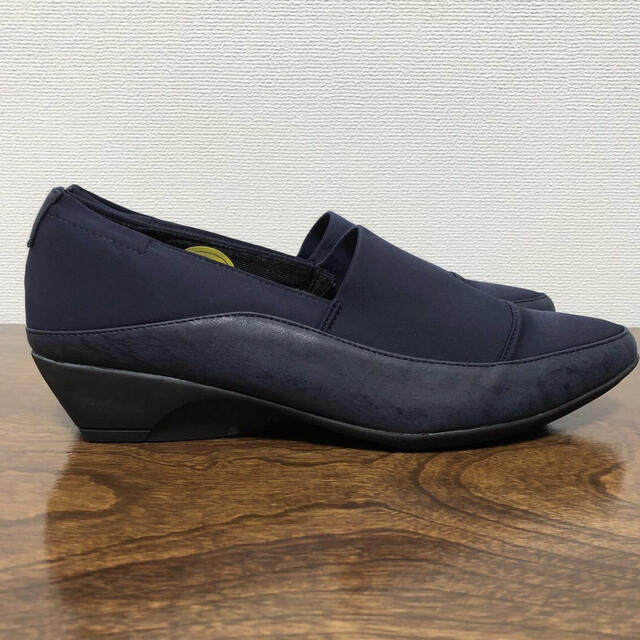 新品　ワンマイル　ウェッジソールシューズ　24.5cm レディースの靴/シューズ(ローファー/革靴)の商品写真