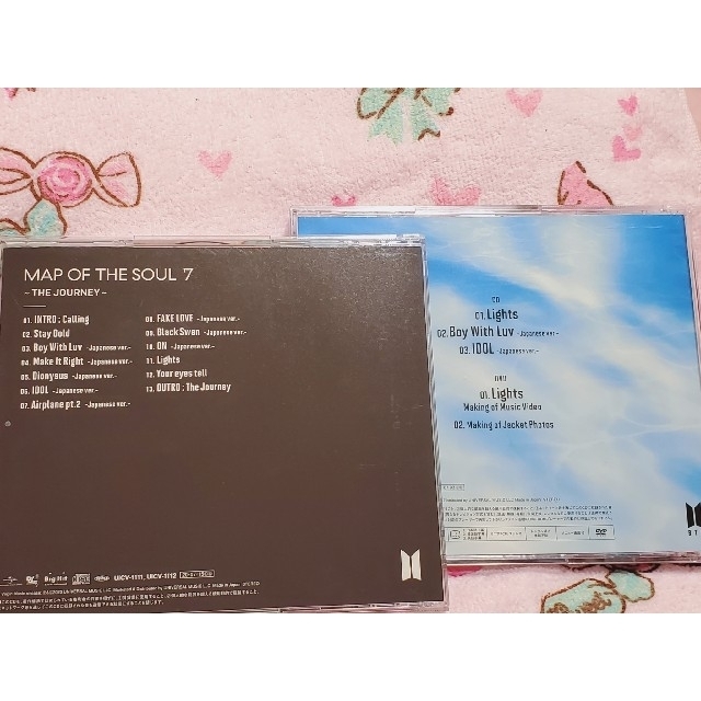 防弾少年団(BTS)(ボウダンショウネンダン)のBTS💗map of the soul 7 & lights DVD セット エンタメ/ホビーのCD(K-POP/アジア)の商品写真