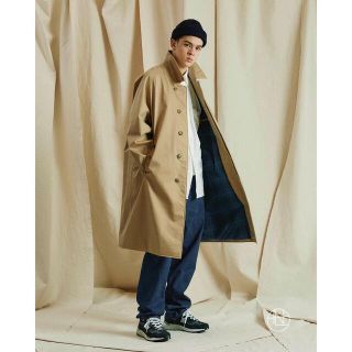 ナナミカ(nanamica)のnanamica GORE-TEX Balmacaan Coat beige M(ステンカラーコート)