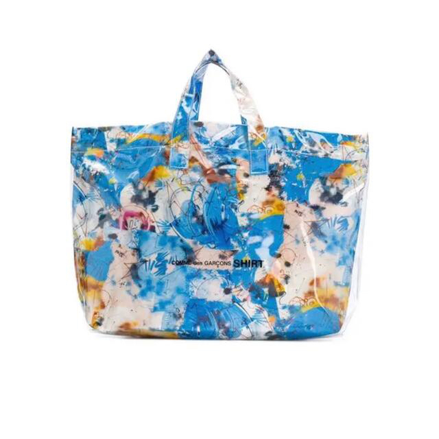 コムデギャルソンシャツ tote BLUE FUTURA PVC145㎝◾️仕様内ポケット