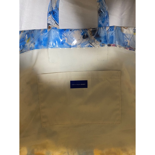 コムデギャルソン shirt FUTURA PVC トート バッグ blue
