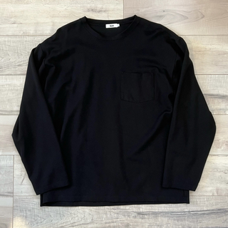 コス(COS)のkoe コエ オーバーサイズ カットソー ロンT 長袖 ブラック L(Tシャツ/カットソー(七分/長袖))