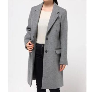 国内最安値!ジャケット/アウター上質❣️❣️定価7万!チェスターコート ロングコート グレー ルシェル