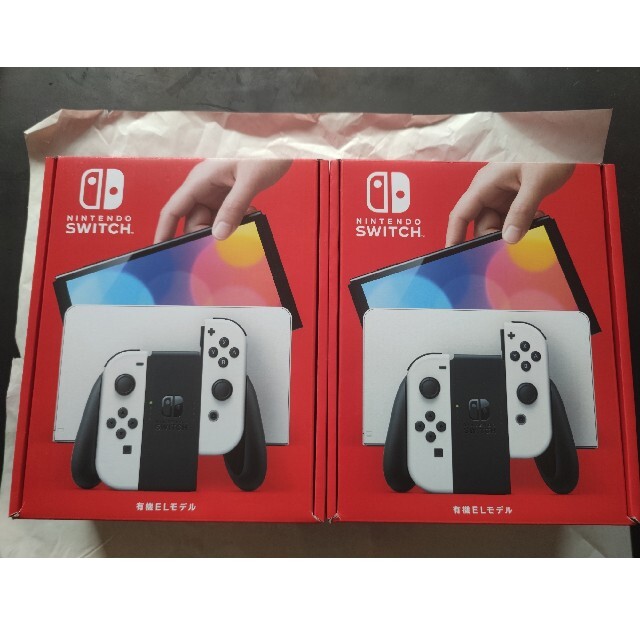 希少 黒入荷！ Nintendo Switch 2台セット ホワイト Switch有機EL