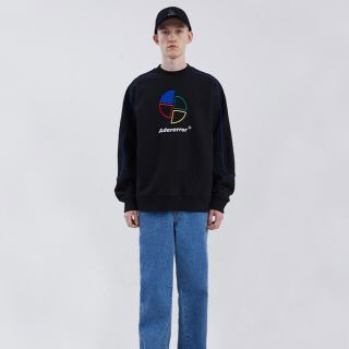 Ader error アーダーエラー 19ss スライスロゴ スウェット