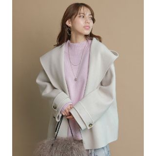 Mystrada≪新宿ルミネ限定≫リバーフードショートコート 完売品