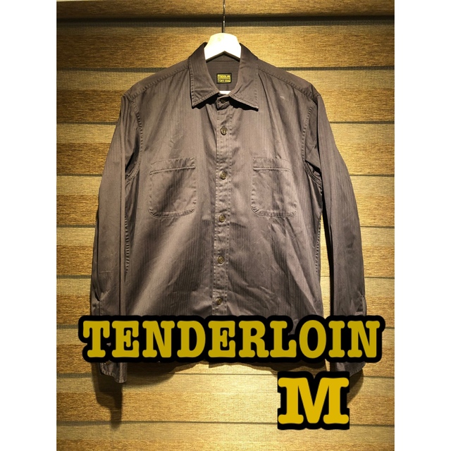 TENDERLOIN(テンダーロイン)のTENDERLOIN テンダーロイン ワーク シャツ ヘリンボーン ブラウン メンズのトップス(シャツ)の商品写真