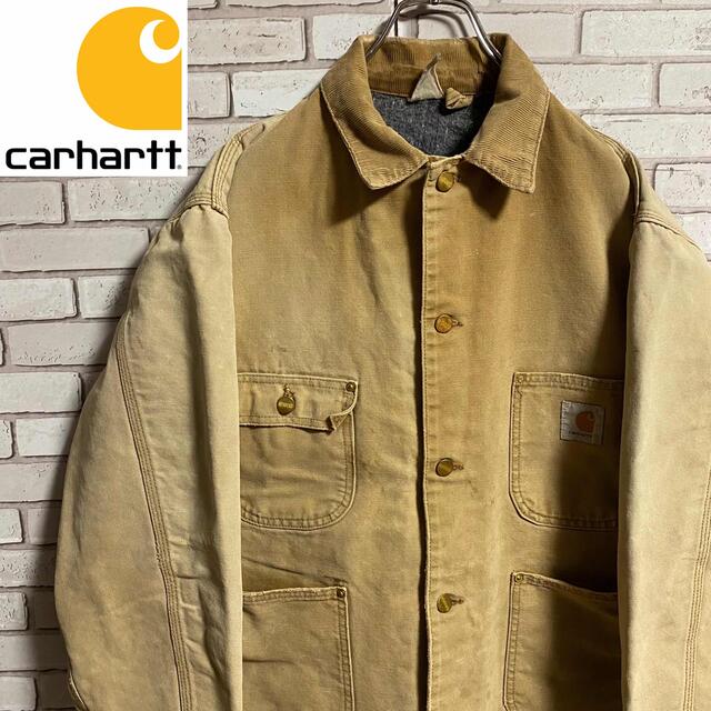 carhartt   s 古着 カーハート ダック地 カバーオール コーデュロイ