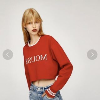 moussy - moussy スウェット トレーナー レッド の通販 by mo