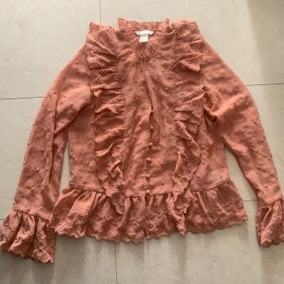 エイチアンドエム(H&M)のH&M フリルブラウス(シャツ/ブラウス(長袖/七分))