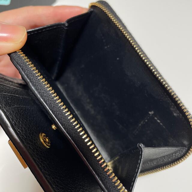 ラージジップウォレット "YSL"ライン(グレインレザー) ブラック レディースのファッション小物(財布)の商品写真