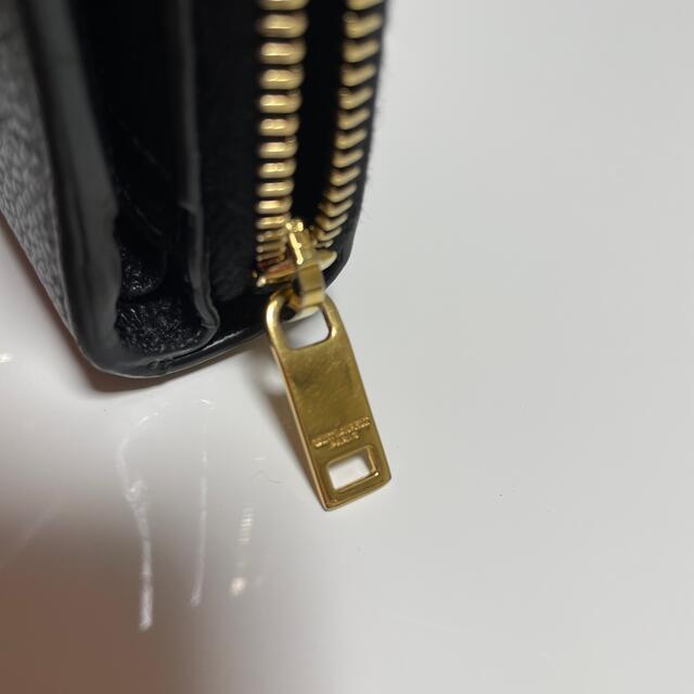 ラージジップウォレット "YSL"ライン(グレインレザー) ブラック レディースのファッション小物(財布)の商品写真