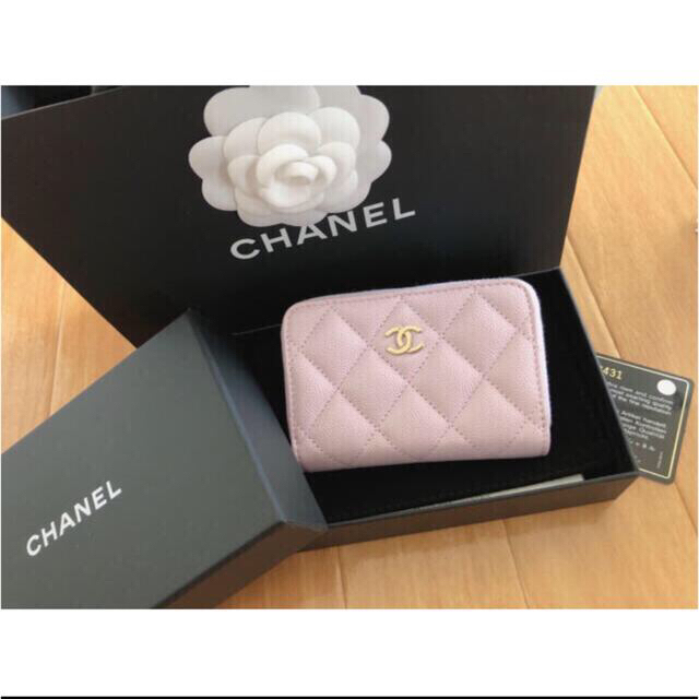 【正規品/本物】 CHANEL マトラッセ ラムスキン コインケース ピンク