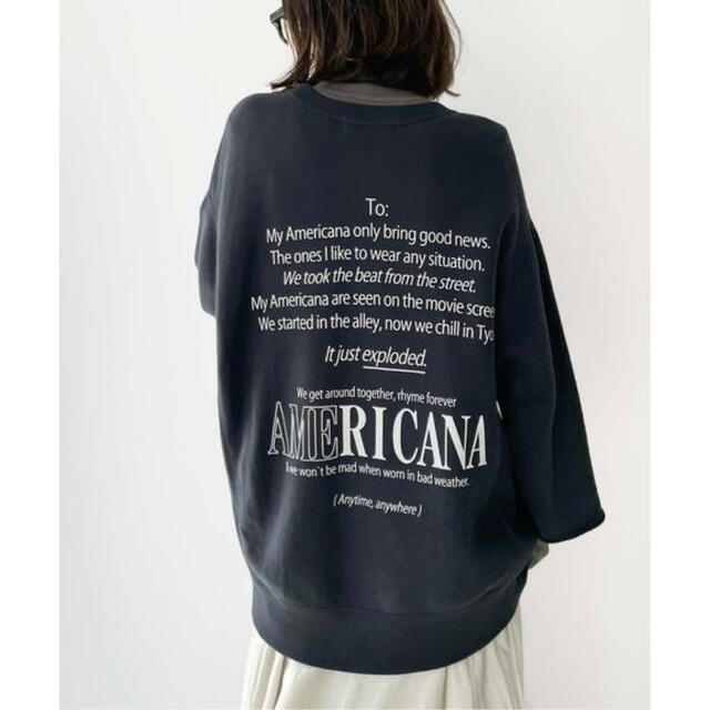 L'Appartement DEUXIEME CLASSE - アパルトモン 【Americana】Halfsleeve Logo Sweat