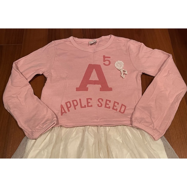 REDDY APPLESEED(レディーアップルシード)のREDDY APPLESEED ワンピース ピンク キッズ/ベビー/マタニティのキッズ服女の子用(90cm~)(ワンピース)の商品写真