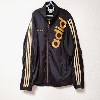 アディダス(adidas)の美品　adidas　アディダス　ネオレーベル　ウィンドブレーカー　ジャージ　黒(ウェア)