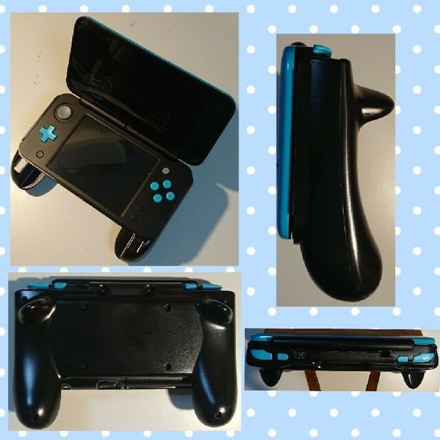 【グリップ付属】new NINTENDO 2DS LL　ターコイズ×ブラック