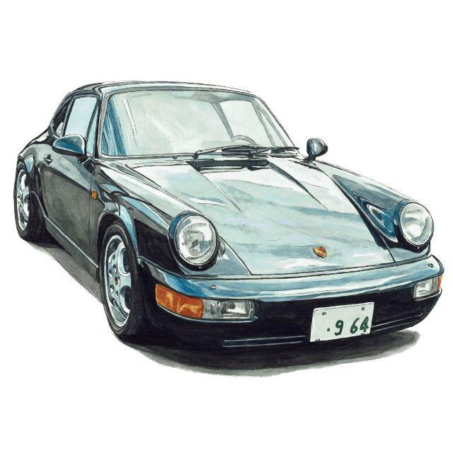 GC-2024ポルシェ911/ケイマン限定版画サイン額装作家平右ヱ門 2