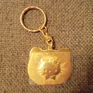 ハローキティ(ハローキティ)のHELLO KITTY ゴールド キーホルダー(キーホルダー)