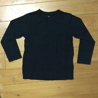 イオン(AEON)の黒 長袖 Tシャツ 110 イオン(Tシャツ/カットソー)
