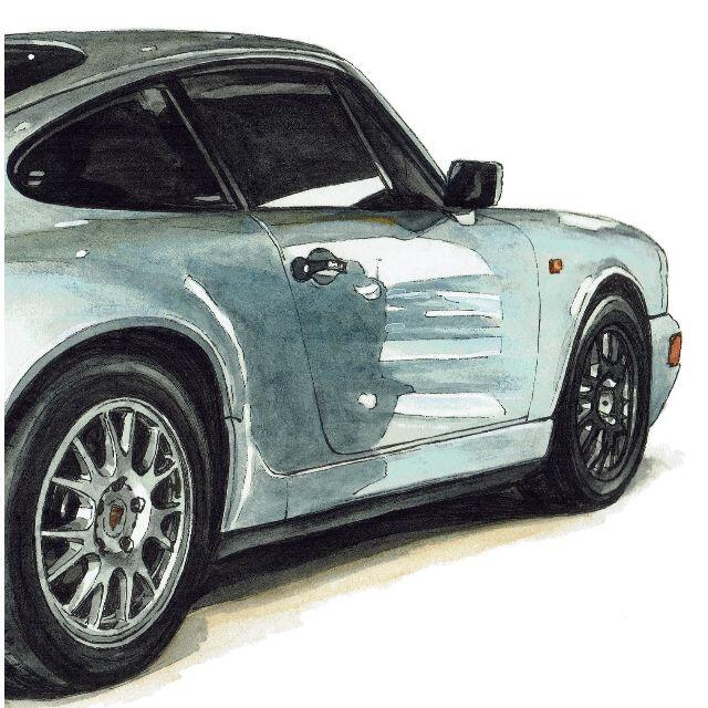 GC-1125 Porsche911カレラ限定版画直筆サイン額装●作家平右ヱ門