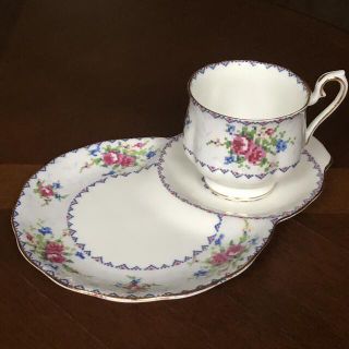 ロイヤルアルバート(ROYAL ALBERT)の【レア美品】ロイヤルアルバート★プチポワン★テニスセット2セット(食器)