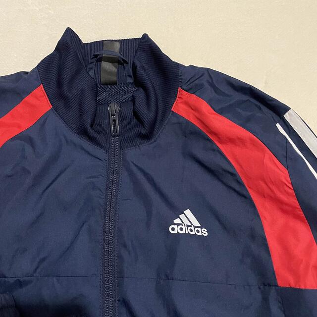 adidas(アディダス)のアディダス　ナイロンジャージ　上下セット　セットアップ　130 キッズ/ベビー/マタニティのキッズ服男の子用(90cm~)(ジャケット/上着)の商品写真