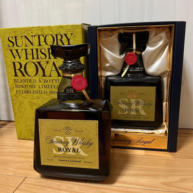 サントリー(サントリー)の SUNTORY WHISKY ROYAL SR 2本セット 食品/飲料/酒の酒(ウイスキー)の商品写真