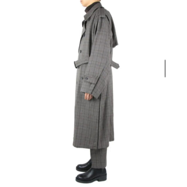 stein DEFORMATION TRENCH COAT S チェック - coastalcareeracademy.com