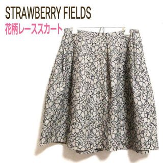 ストロベリーフィールズ(STRAWBERRY-FIELDS)のストロベリーフィールズ/花柄レーススカート/ミニスカート/デート/フェミニン(ミニスカート)