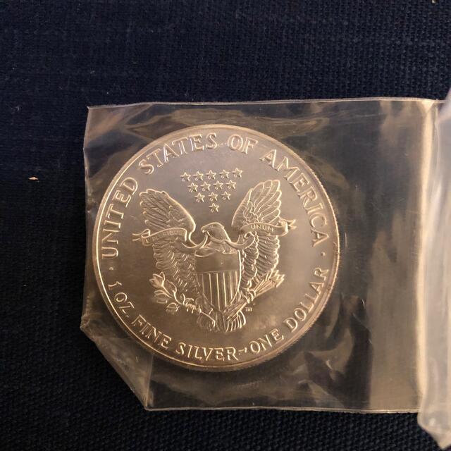 1987年　アメリカイーグル銀貨1ドル　ウォーキングリバティ貨幣