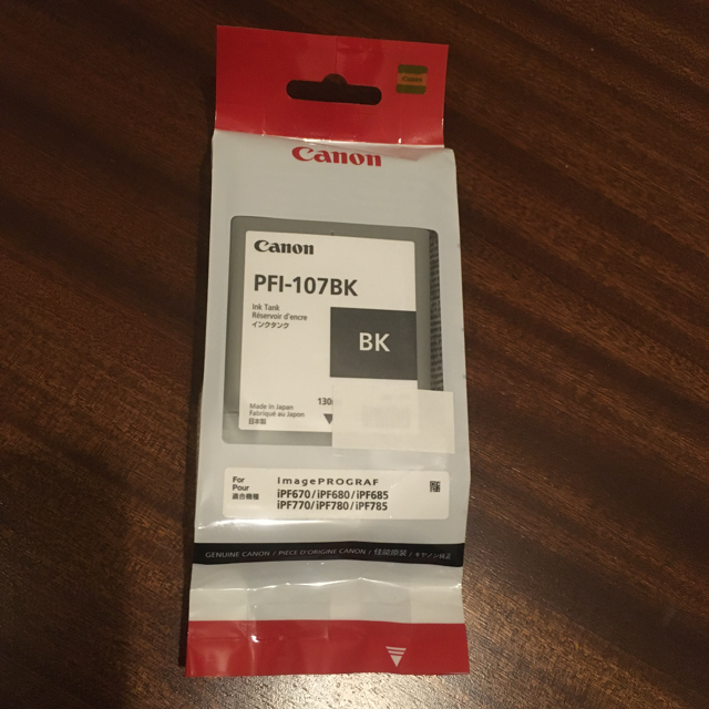 Canon PFI-107 BK 純正品