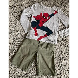 ザラキッズ(ZARA KIDS)のZARA ショートパンツ & H&M ロンT  2点セット KIDS(パンツ/スパッツ)