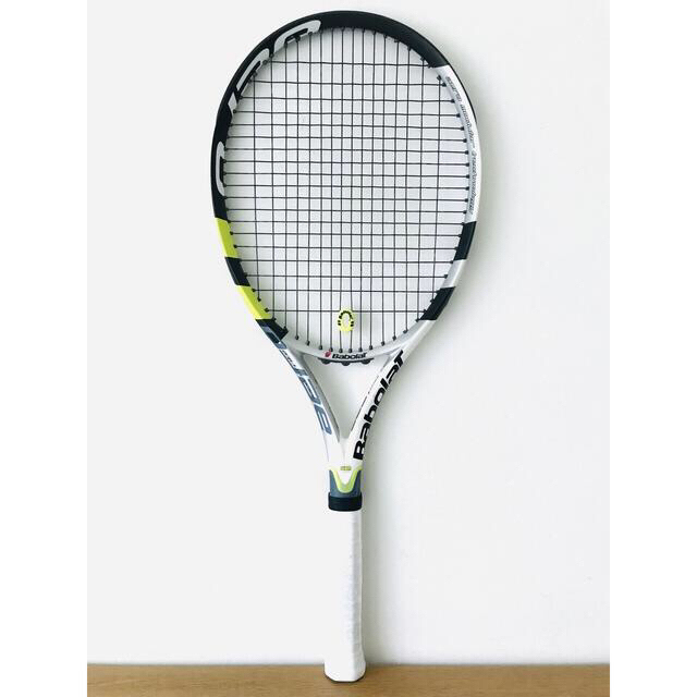 Babolat(バボラ)の【美品】バボラ『アエロストライク』テニスラケット／イエロー＆ブラック／軽量／G2 スポーツ/アウトドアのテニス(ラケット)の商品写真