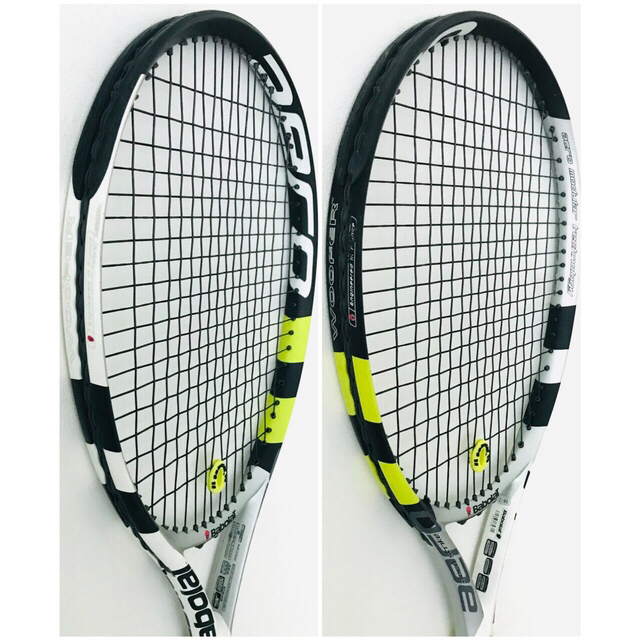 Babolat(バボラ)の【美品】バボラ『アエロストライク』テニスラケット／イエロー＆ブラック／軽量／G2 スポーツ/アウトドアのテニス(ラケット)の商品写真