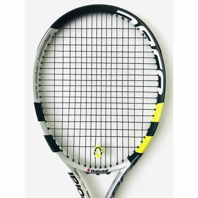 Babolat(バボラ)の【美品】バボラ『アエロストライク』テニスラケット／イエロー＆ブラック／軽量／G2 スポーツ/アウトドアのテニス(ラケット)の商品写真