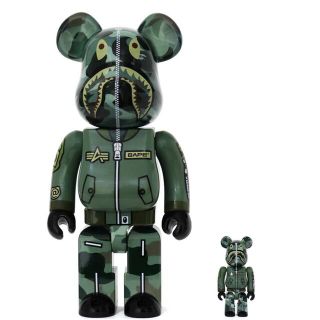 メディコムトイ(MEDICOM TOY)のBAPE® x ALPHA x BE@RBRICK 100% & 400%(その他)